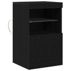 LED Sideboard Black Oak 41 x 37 x 67 cm Engineered Wood