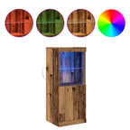 LED Sideboard Old Wood 41 x 37 x 100 cm Engineered Wood