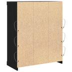 LED Sideboard Black Oak 41 x 37 x 100 cm Engineered Wood