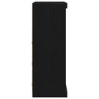 LED Sideboard Black Oak 41 x 37 x 100 cm Engineered Wood