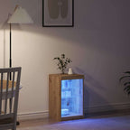 LED Sideboard Artisan Oak 41 x 37 x 67 cm Engineered Wood