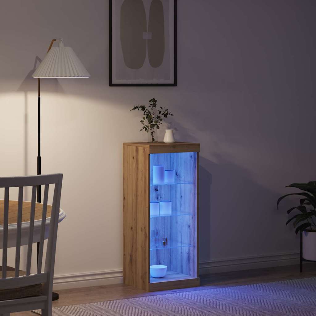 LED Sideboard Artisan Oak 41 x 37 x 100 cm Engineered Wood