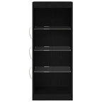 LED Sideboard Black Oak 41 x 37 x 100 cm Engineered Wood