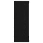 LED Sideboard Black Oak 41 x 37 x 100 cm Engineered Wood