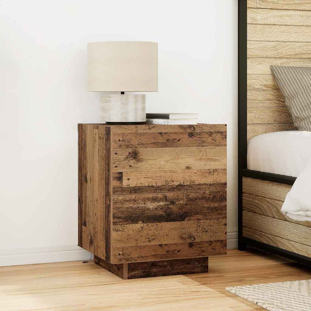 Bedside Cabinet Old Wood 45 x 40 x 55 cm Engineered Wood