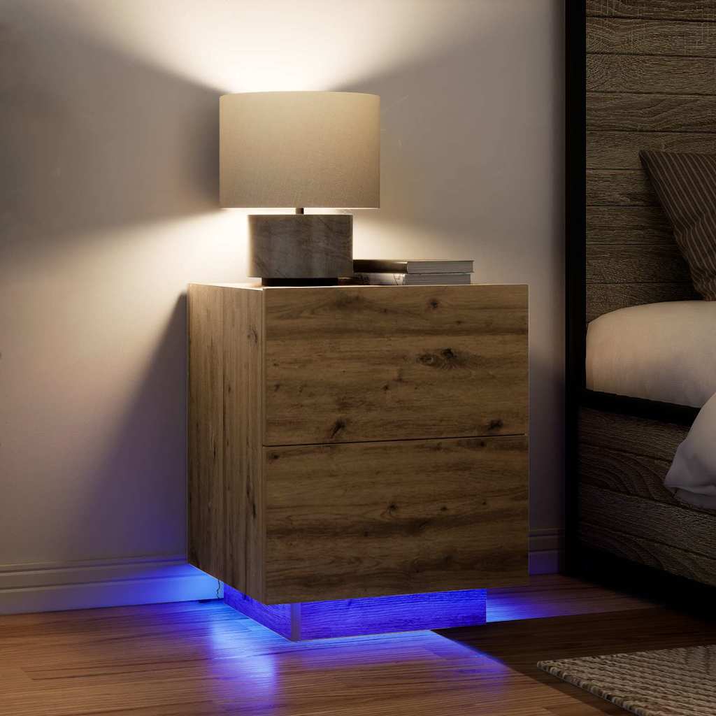 Bedside Cabinet Artisan Oak 45 x 40 x 55 cm Engineered Wood