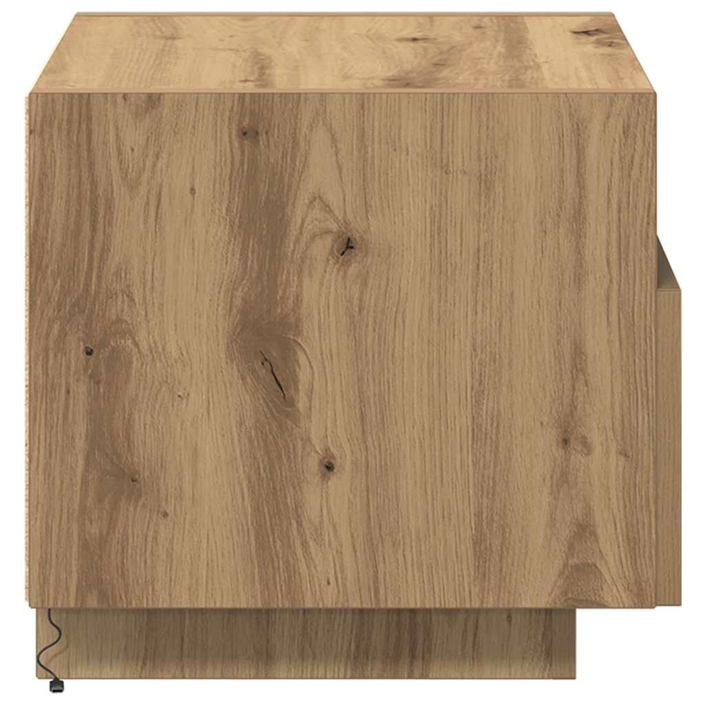 Bedside Cabinet with Drawer 2 pcs Artisan Oak 40 x 39 x 37 cm