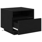 Bedside Cabinet 2 pcs Black Oak 40 x 39 x 37 cm Engineered Wood