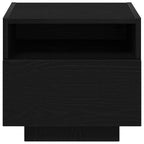 Bedside Cabinet 2 pcs Black Oak 40 x 39 x 37 cm Engineered Wood