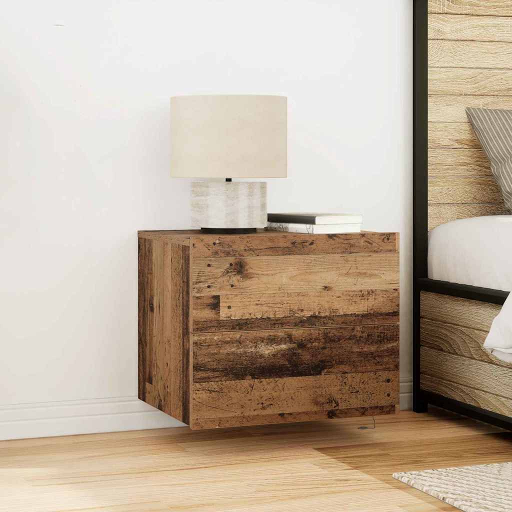 Bedside Cabinet Old Wood 50 x 39 x 41 cm Engineered Wood
