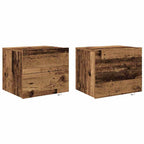 Bedside Cabinet 2 pcs Old Wood 50 x 39 x 41 cm Engineered Wood