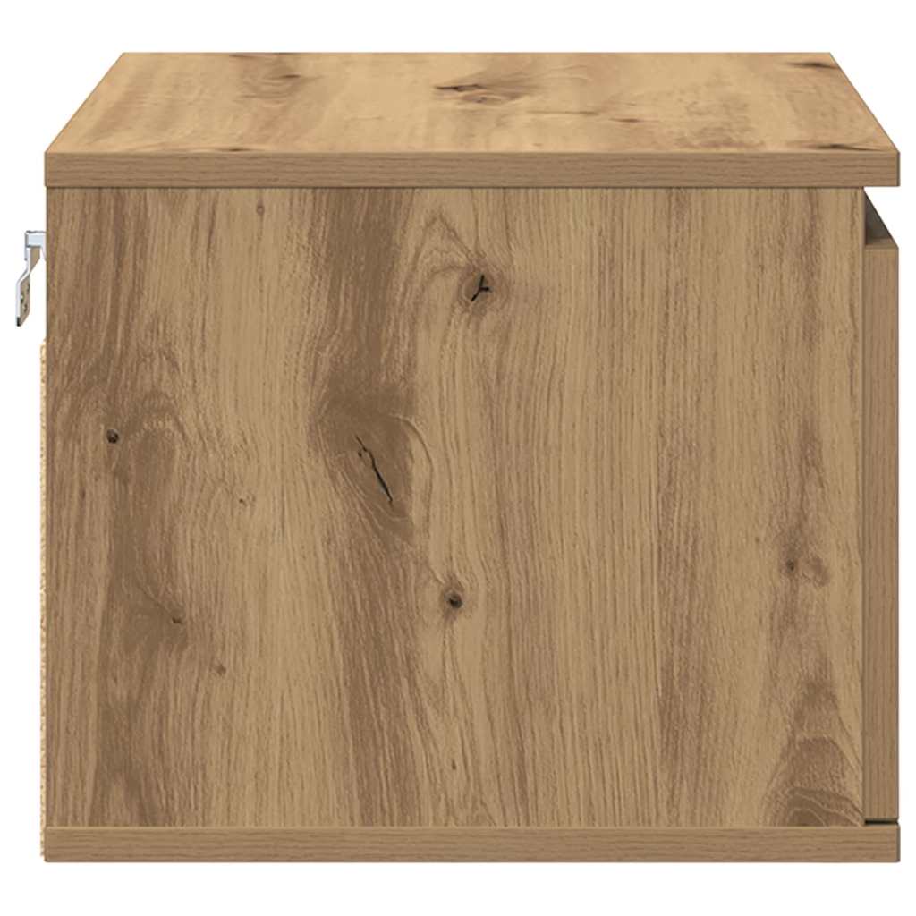 Wall-mounted Bedside Cabinet 2 pcs Artisan Oak 50 x 36 x 30 cm