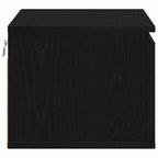 Wall-mounted Bedside Cabinet 2 pcs Black Oak 50 x 36 x 30 cm
