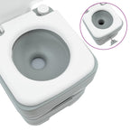 Camping Toilet Set 2 pcs Grey 50.5 x 33 x 103 cm