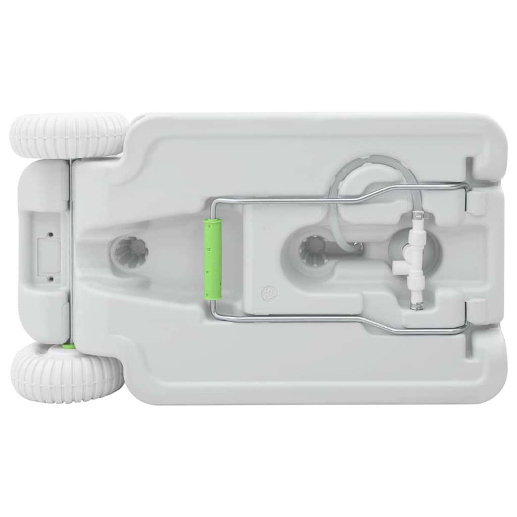 Camping Handwash Stand with Wheels Grey 72 x 42 x 103 cm