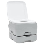 Camping Toilet Set 2 pcs Grey and White