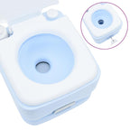 Camping Toilet Set 2 pcs Blue and White