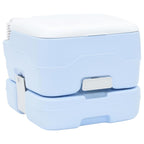 Camping Toilet Set 2 pcs Blue and White