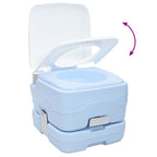 Camping Toilet Set 2 pcs Blue and White