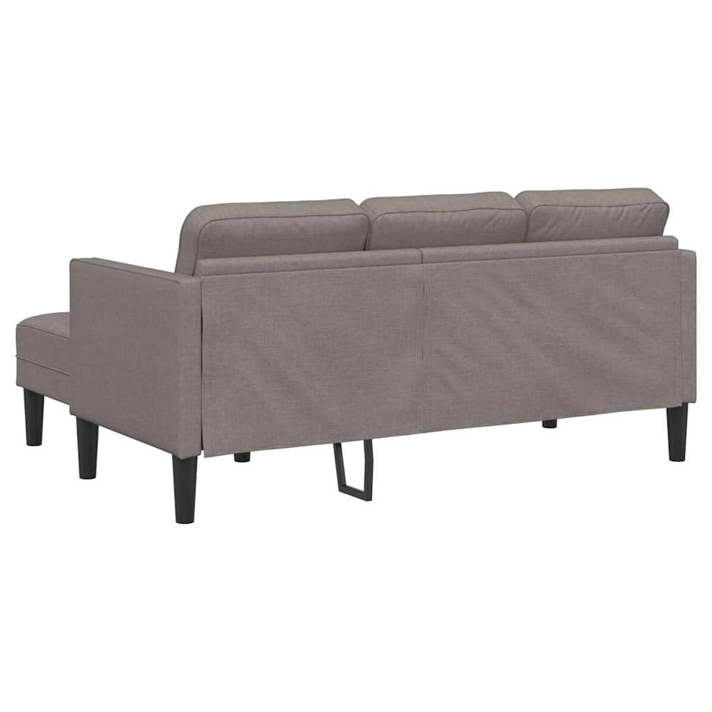 Sofa Set Taupe 173 x 131 x 67 cm Fabric