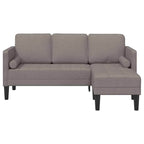 Sofa Set Taupe 173 x 131 x 67 cm Fabric