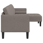 Sofa Set Taupe 173 x 131 x 67 cm Fabric