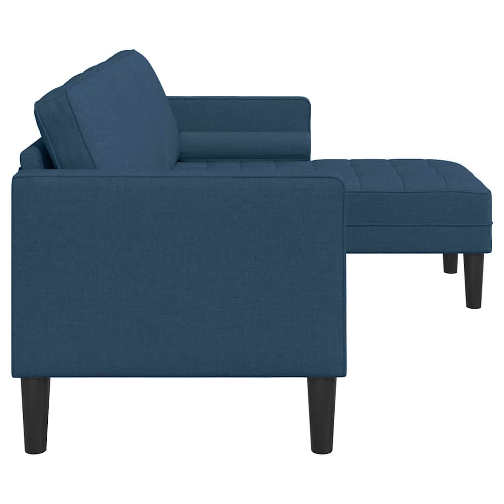 Sofa Set Blue 173 x 131 x 67 cm Fabric