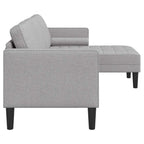 Sofa Set Cloud grey 173 x 131 x 67 cm Fabric