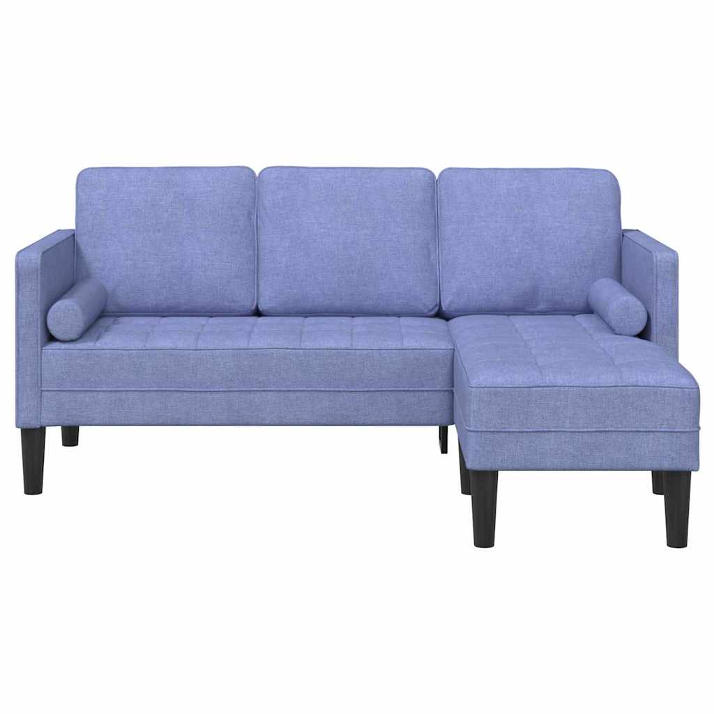 Sofa Set Jeans blue 173 x 131 x 67 cm Fabric