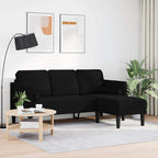 Sofa Set Black 173 x 131 x 67 cm Velvet