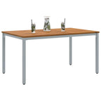 Outdoor Table Natural and Grey 150 x 90 x 75 cm