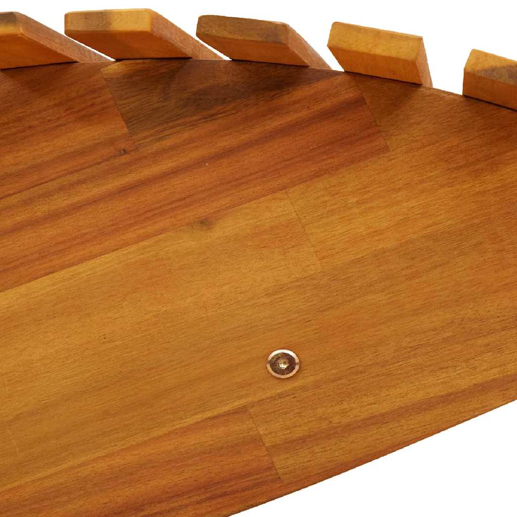 Lounger 2-person 2 pcs Brown 154 x 60 x 74 cm Solid Acacia Wood