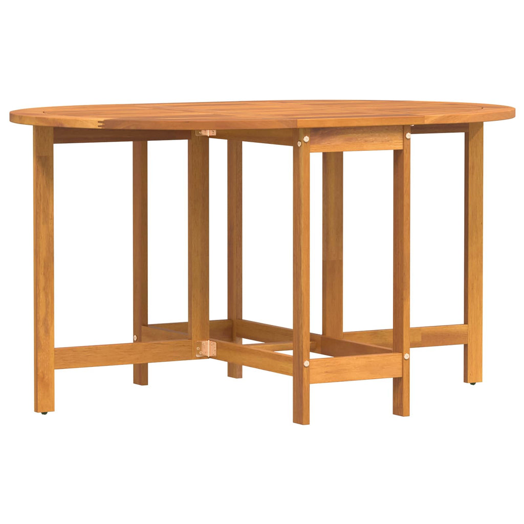 Garden Table Folding Brown 110 x 60 x 72 cm Solid Acacia Wood