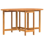 Garden Table Folding Brown 110 x 60 x 72 cm Solid Acacia Wood