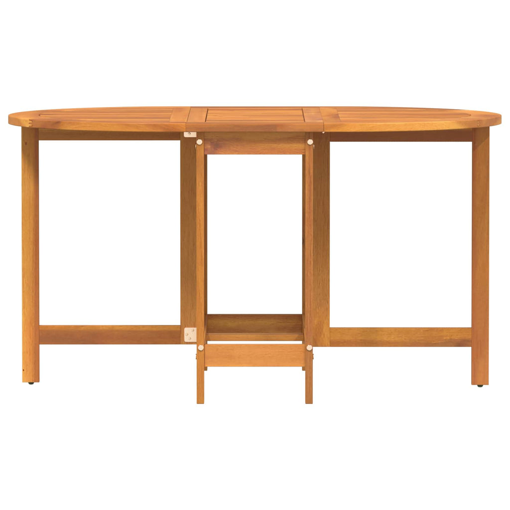 Garden Table Folding Brown 110 x 60 x 72 cm Solid Acacia Wood