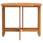 Garden Table Folding Brown 110 x 60 x 72 cm Solid Acacia Wood