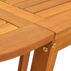 Garden Table Folding 5 pcs Brown Solid Acacia Wood