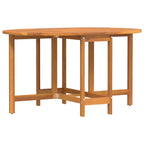 Garden Table Folding 5 pcs Brown Solid Acacia Wood
