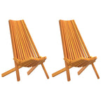 Chair 2 pcs Brown 69 x 56 x 84 m Solid Acacia Wood