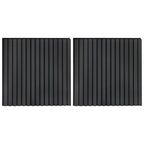 Acoustic Wall Panels 2 pcs Slatted 60.5x60 cm Oak Veneer