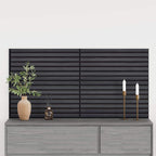 Acoustic Wall Panels 2 pcs Slatted 60.5x60 cm Oak Veneer