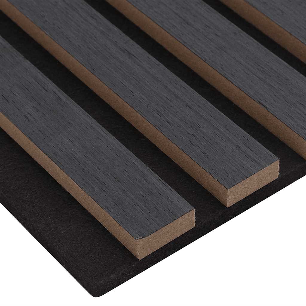 Acoustic Wall Panels 2 pcs Slatted 60.5x60 cm Oak Veneer