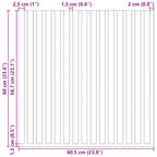 Acoustic Wall Panels 2 pcs Slatted 60.5x60 cm Oak Veneer