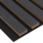 Acoustic Wall Panels 8 pcs Slatted 60.5x60 cm Oak Veneer