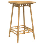 Outdoor Bar Table Square 55x55x100 cm Bamboo