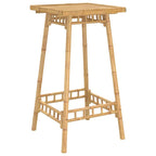 Outdoor Bar Table Square 55x55x100 cm Bamboo