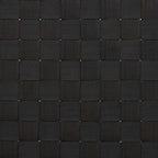 Sun Lounger with Black Woven Webbing 55x200x30 cm Bamboo