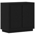 Sideboard Black Oak 80 x 40 x 75 cm Engineered Wood