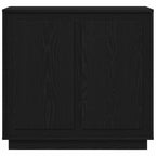 Sideboard Black Oak 80 x 40 x 75 cm Engineered Wood