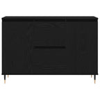 Sideboard Black Oak 101.5 x 35 x 70 cm Engineered Wood